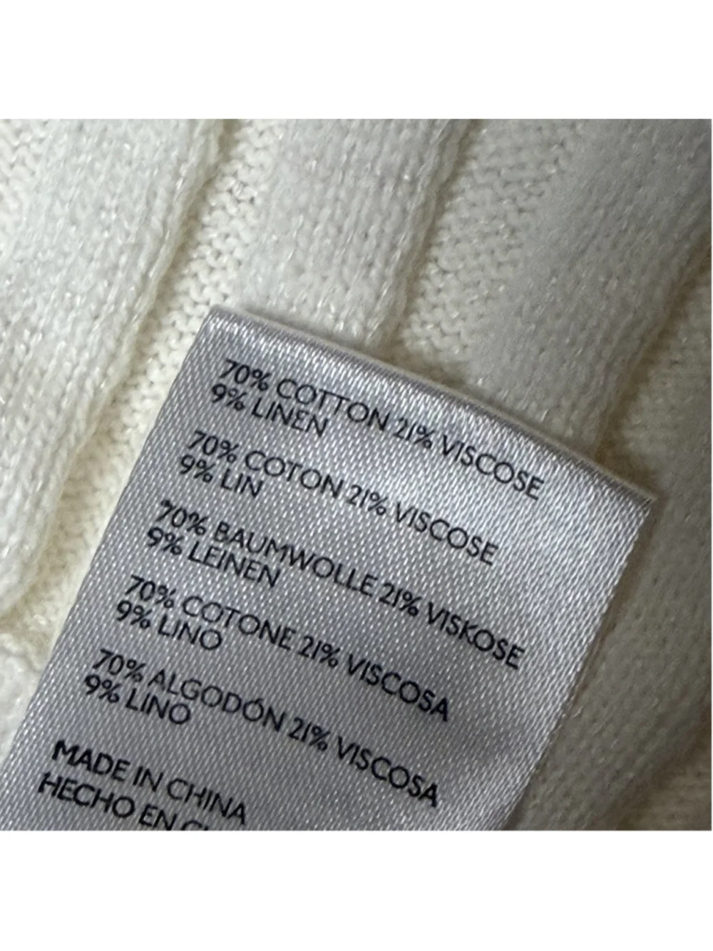 FREE PEOPLE Beach Ivory Veda Ribbed Rib Knit Skirt Midi Maxi Skirt Large NWOT